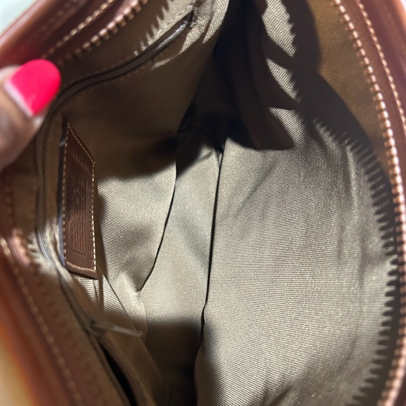 Coach Vintage Sheridan Marion Crossbody Bag in Brown and Cream - Picture 3 of 11